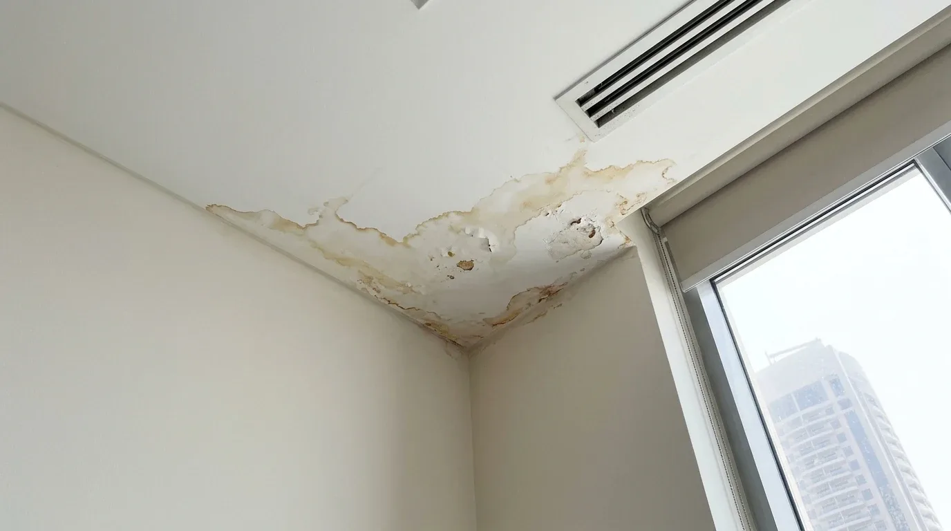Apartment ceiling stain in Abu Dhabi