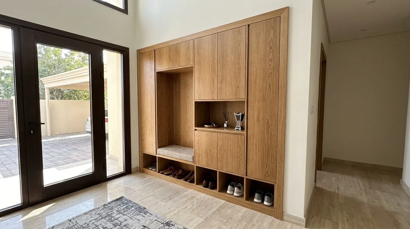 Finished shoe cabinet in Abu Dhabi