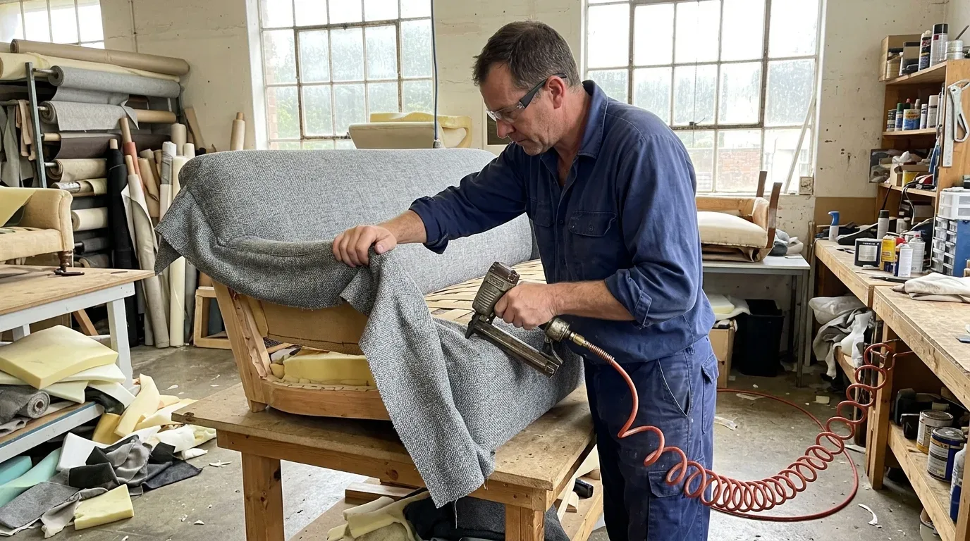 Removing old fabric in Abu Dhabi