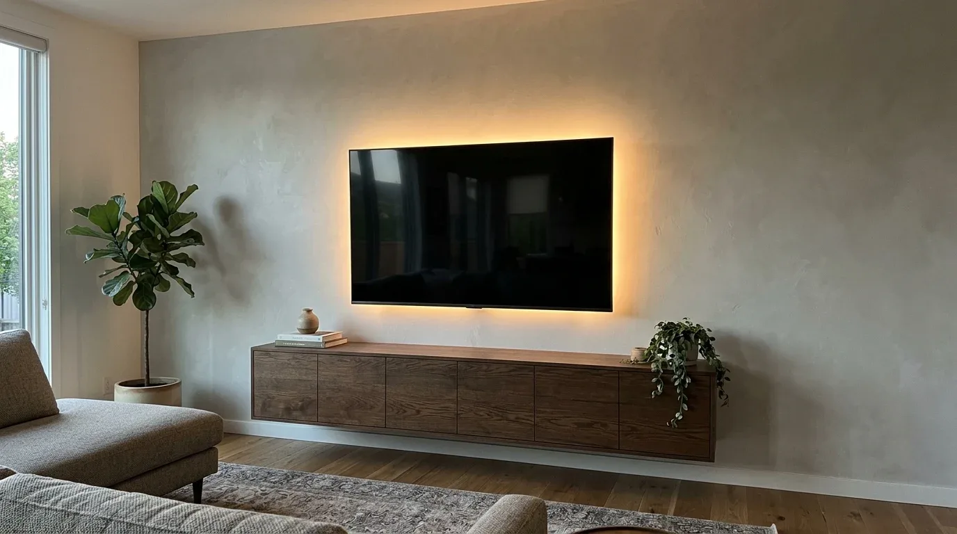 Finished TV wall in Abu Dhabi